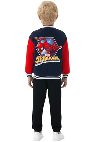 Disney Marvel Spider Man Toy Story Cars Jacket Lightweight Bomber Varsity Coat Snap Button Front Cardigan Sweatshirts 2-13 Y4