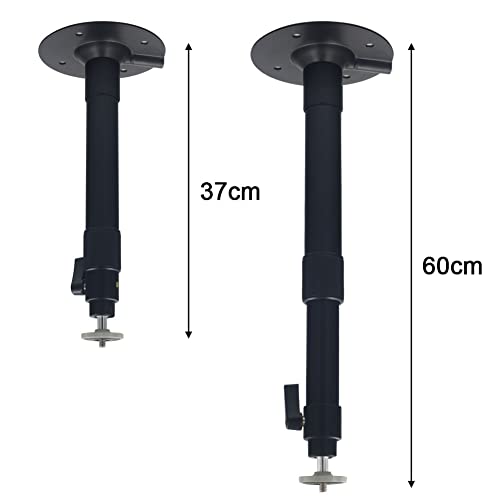 Fulusor Beamerhalterung Projektor Deckenhalterung 37-60 cm Verstellbar Schwarz