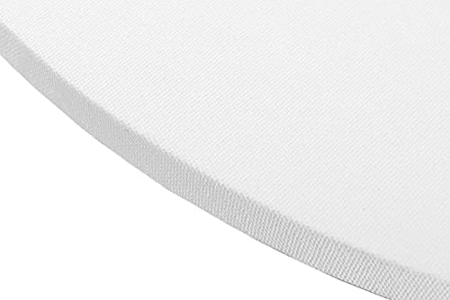 Image of Homestrap 8 Oz Primed Cotton Pre Stretched 4 Inch Round Canvas with Wooden Frame - Pack of 3