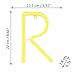 Letters Neon LED Light Sign R Alphabet A-Z Marquee Word Sign Warm White Neon Words Lighting Girls Night Light Wall Hanging Decor for Christmas Birthday Wedding Party Bar Bedroom Party Accessories(R)