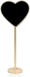 12Pcs Wood Mini Chalkboard Sign with Easel Stand for Message Board Signs, Place Cards for Weddings, Parties, and Special Event Decoration