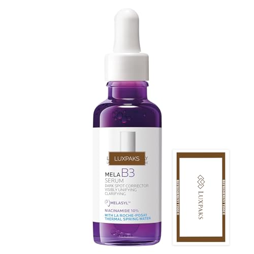 Hautpflegeset: enthält La Roche Posay Mela B3-Serum - Dark Spot Corrector mit LuxPaks Wipe