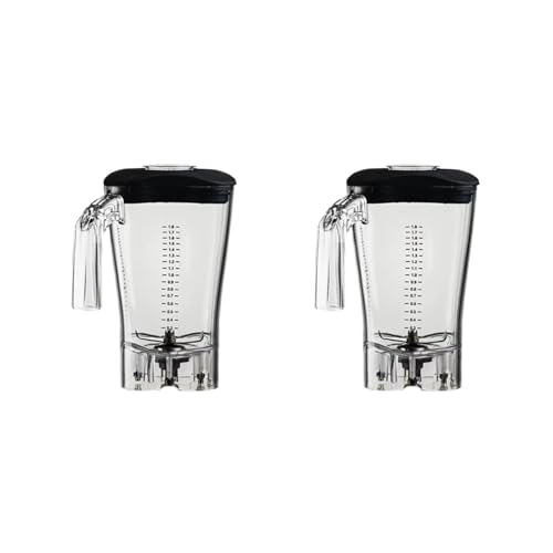 Genérico Blender Jar, Exprimidor trituradora de Hielo A61I 2X Vaso de licuadora, con Tapa de Hoja en la Parte Inferior, Compatible con Hamilton HBH550/650/850,For Household Use