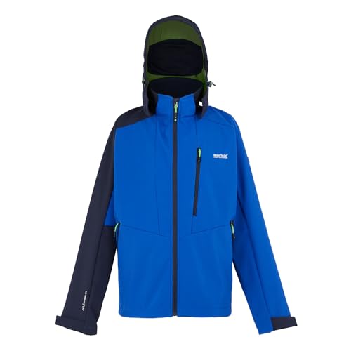 Veste Softshell Homme Regatta Hewitts X Noire avec Capuche et Zip Intégral