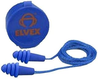 Reusable Corded (Woven Nylon Cord) Ear Plug, w/Case & Chain, 50pr/bx, NSN# 6515-01-492-0461, SNR 34, NRR 27