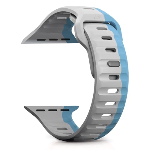 Image of Silicon Rugged Armour Strap Compatible with Apple iWatch Series | 9 /8 /7 45 mm | series 10 46 mm | SE,SE2 6 /5 /4 44 mm | ultra1,2 49 mm | Sport Band for Men & Women (watch not included)