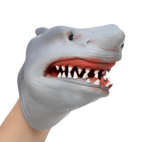 Schylling Shark Hand Puppet, Rubber, Kid, Multicolor, 6 Inch