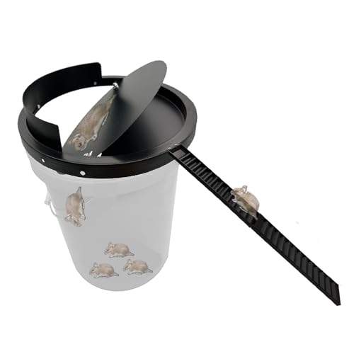 Fpxvg AI-003 Bucket Lid Mouse Trap Metal 5 Gallon Bucket Lid,Strong Metal Material That Cannot Be Bitten cover