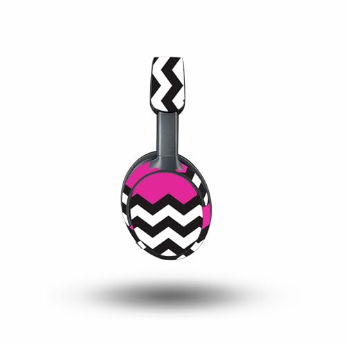 Image of MightySkins Skin Compatible with Bose QuietComfort Ultra - Hot Pink Chevron | Protective, Durable, and Unique Vinyl Decal wrap Cover | Easy to Apply, Remove, and Change Style
