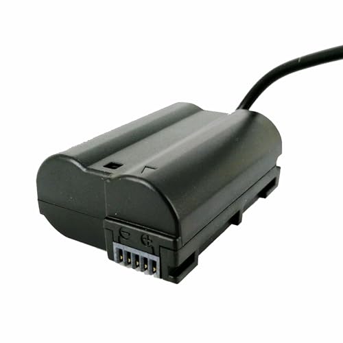 Image of EP-5B Dummy Battery DC Coupler & AC Power Adapter Kit - Continuous Power Supply for N.i.k.o.n D7000, D7100, D7200, D600, D610, D750, D800, D800E, D810, D810A, D850 DSLR Cameras