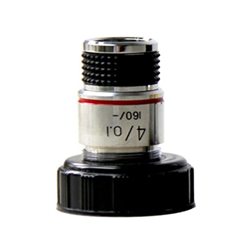 Microscope 4X 10X 40X 100X Microscope Objective Lens Achromatic Parts(4)