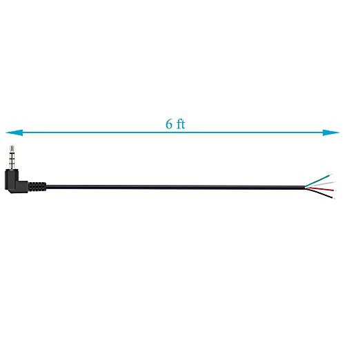 Fancasee 2-Pack Cable audio 3.5mm 1/8 a cable conector miniatura 4