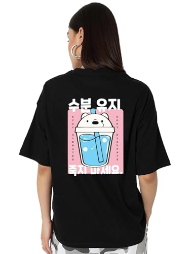 Image of Bewakoof Women's Graphic Printed Oversized Fit T-Shirt
