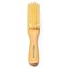 GranNaturals Boar Bristle Slick Back Hair Brush - Soft White Bristle Smoothing Hairbrush for Slicking Hair to Create Sleek Style- Natural Wood Handle for Women + Men