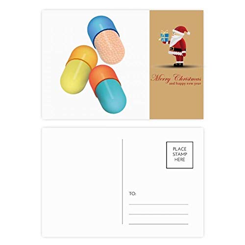Cartes postales pilule Père Noël pour décorer vos cabinets en fin d'année