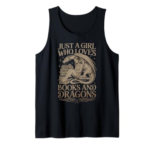 Libros de lectura Fantasy Dragon Bookworm Camiseta sin Mangas