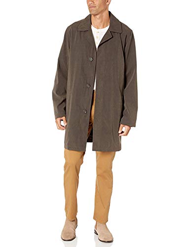 Adam Baker Men's Single Breasted Jacket 3/4 Length All Year Round Raincoat with Removable Liner2