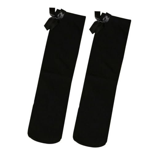 VALICLUD Cute Girls High Socks Bow Striped Seamless Stockings for Boys and Girls Years Old over The Knee