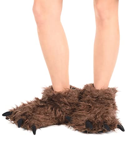 image for Lazy One Animal Paw Slippers for Kids and Adults, Fun Costume for Kids
