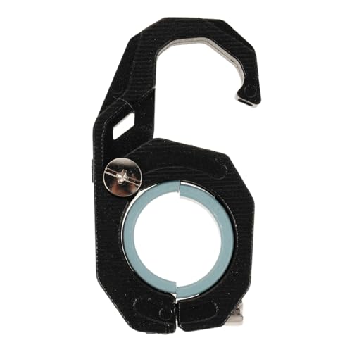 Milisten Gancho para Casco de Motocicleta - Gancho Negro para Manillar de Motocicleta - Soporte Multifuncional para Casco, Equipaje, Patinete eléctrico, Bicicleta o Cochecito - Diámetro Interior de