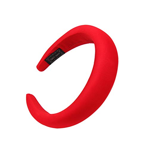 Fashion Silk Hair Headband Hair Thick Velvet Headbands Accessories For Women Girl Bohemian Headband Jewelry (red)
