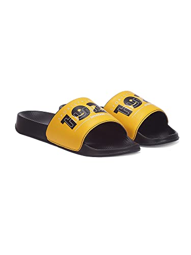 Image of hummel TREFF MEN SLIDERS Comfortable Cushioned Sole Arch Support Durable Lightweight Flexible Trendy Style Flip flops and Slippers Slides for Men Daily use Chappal