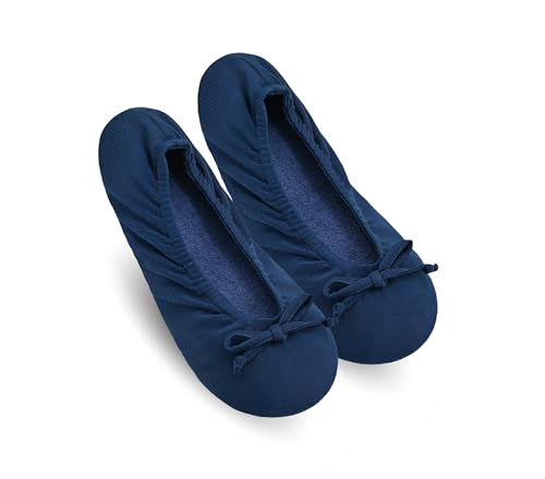 Image of Keyela Women's Ballerina Slippers,Non-Slip Bedroom Slippers Socks | Soft fuzzy slipper socks for ladies Indoor home slippers Cozy sock slippers Ballet Slippers