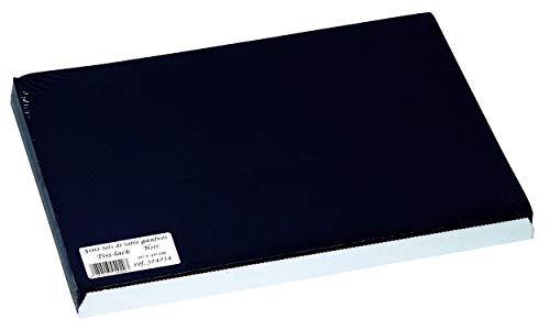 COGIR – 500 manteles individuales de papel repujado brillante 30 x 40 cm (negro)