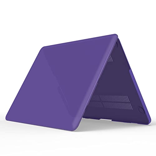 IBENZER Compatible with MacBook Pro 13 Inch Case 2015 2014 2013 end 2012 A1502 A1425, Hard Shell Case with Keyboard Cover for Old Version Mac Pro Retina 13, Crystal Purple, R13CYPU+1