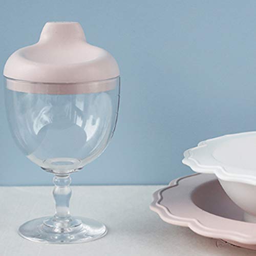 Baby cups, beker feestbeker, morsvrije wijnglas Sippy cups, plastic wijnglas drankmok melkfles met deksel, voor baby… - Image 6