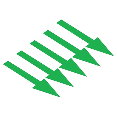 Image of PATIKIL Arrow Sticker 6 Inch, 4 Sheet Directional Sign PVC Adhesive Removable Floors Decal for Floors Wall Marking, Green