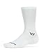 Swiftwick- ASPIRE SEVEN Cycling Socks for Men & Women | Firm Compression Fit, Lightweight, Tall Crew | White, Large