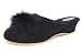 Produktbild Damen Pantolette schwarz mit Pelzpompon Hausschuhe Trunte Schuhe, EU 35
