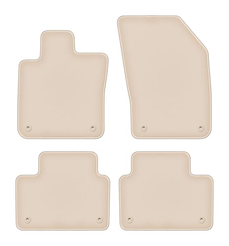 Tapis de voiture velours beige pour Volvo S60 II break et auto