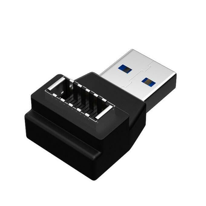 ETZIN USB 3.0 Type A to Type E Extension Adapter, Key-A Type-E Male Port to USB A Female Port and Type E Female/USB A Male Internal Adapter Cable-image-0