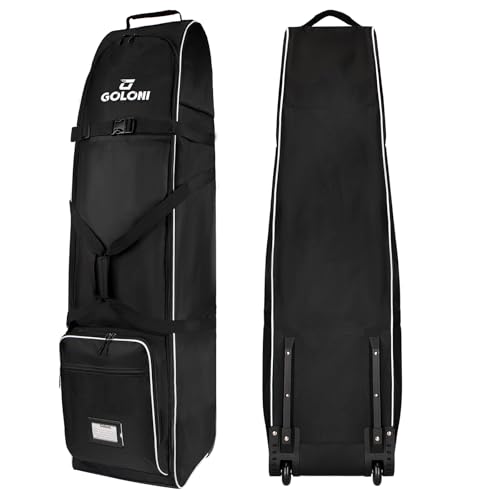 Goloni Golf Travel Bag with Wheels for Airlines, Heavy Duty Golf Club Travel Case, Water Resistant...