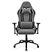 REKT ULTIM8-RS - Chaise Gaming en Tissu Premium - Inclinable à 160 ° - Accoudoirs 3D - Coussin Ajustable pour La Nuque - Coussin Lombaire - Chaise de Bureau Supporte 150 Kg (Gris foncé)