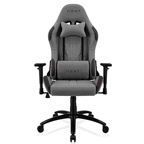 REKT ULTIM8-RS - Chaise Gaming en Tissu Premium - Inclinable à 160 ° - Accoudoirs 3D -...