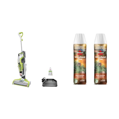 Bundle of Bissell CrossWave Floor and Area Rug Cleaner, Wet-Dry Vacuum, 3888A, Corded Electric, Green + BISSELL Limited Edition Woodland Pine Multi-Surface Wash Formula Pine, large