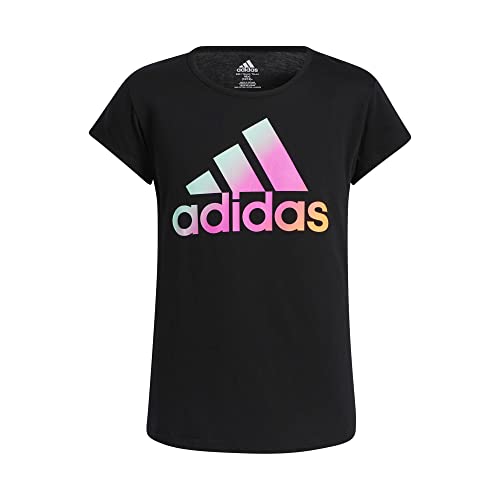 T-shirt adidas fille manches courtes respirant coupe classique