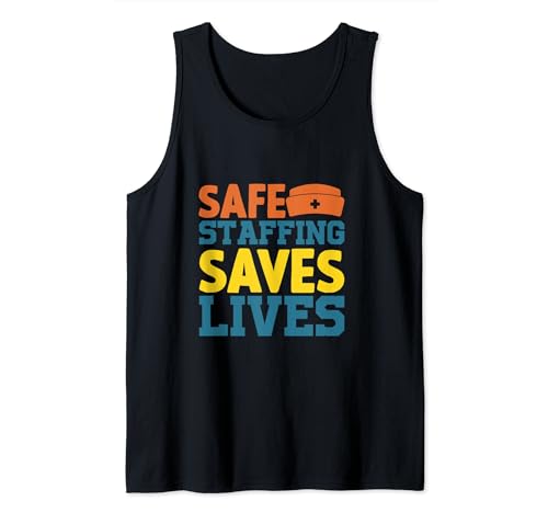Grafik zur sicheren Personalbesetzung, durchdachtes Geschenk der Fürsprache von Krankenschwestern Tank Top