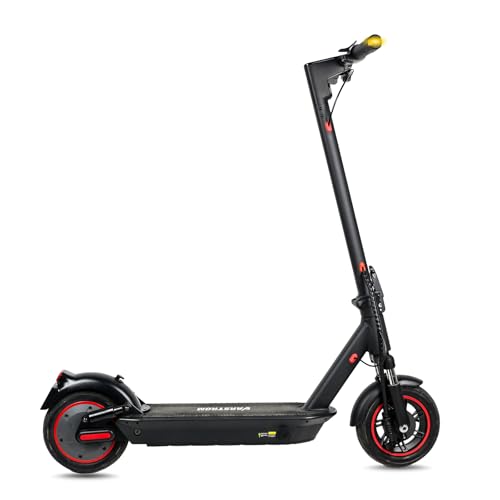 Patinete eléctrico adulto, autonomía de 50 km con intermitente, regulador de velocidad, motor de 500 W, patinete plegable con control vía aplicación, neumáticos de 10 pulgadas para hombres y mujeres