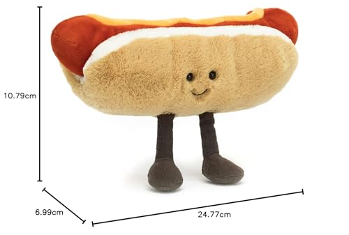 Jellycat Perro Caliente peluche coleccionable de 11 cm pequeño 6