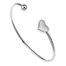 Produktbild VN Trends Edelstahl Armreif Armband mit Herz-Symbol für Damen und Mädchen