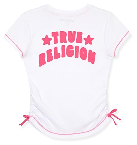 Image of True Religion Girls Short Sleeve Tee Shirt with Embelishments - Soft and Comfortable Girls T-Shirts