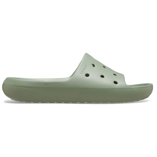 Crocs Unisex Adults Classic Slide v2, Moss, 9 UK Men/10 UK Women - Image 4