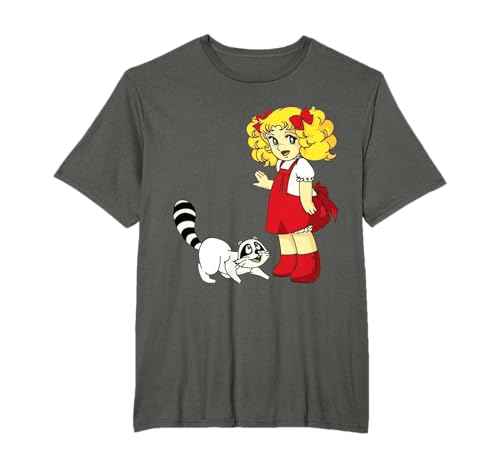 Candy Raccoon retro japonês pequeno vintage 80s anime manga t-shirt