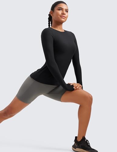 CRZ YOGA Womens Cloudweight Long Sleeve Workout Tops Lightweight Athletic Basic Shirts Soft Casual T-Shirt with Thumb Hole3