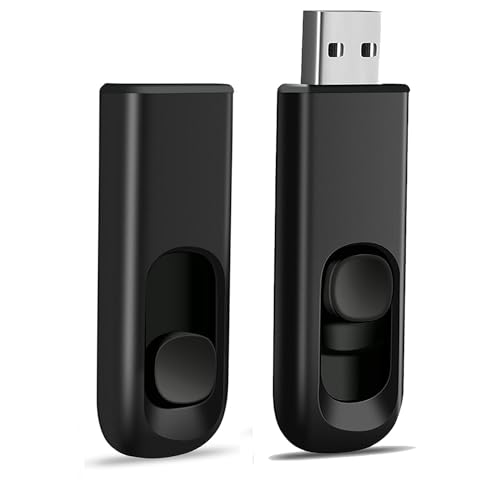 Image of 2 Pack 64GB USB Flash Drive, USB 2.0 Memory Stick Thumb Drive Pen Drives Jump Drive for Data Storage Black