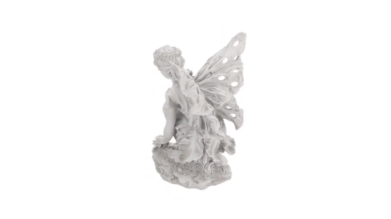 Design Toscano KY71004 Garden Statue, Resin, Grey, 17 Inch